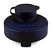 JarJackets Wide-Mouth Silicone Mason Jar Sport Top Lid - Package of 3 (Midnight)