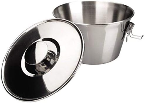 Arga Stainless Steel Pudding Mould with Lid - Egg Tart Mold - Tart Cases - Individual Cake Tins with Lid - Yorkshire Pudding Tin - 18 cm