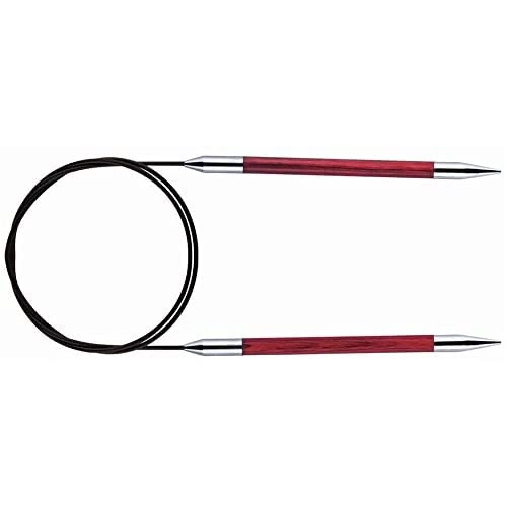 KnitPro Royale: Knitting Pins: Circular: Fixed: 40cm x 6.00mm, Birchwood, brass, Multi-Colour, 6mm