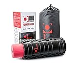 Foam Roller (13 inch x 5.5 inch) - 2 in 1 Textured Muscle Roller for Physical Therapy Workouts on your Trigger Point, Massage, yoga and Balance Bonus Carrying bag.