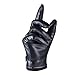 TECHSHARE Winter Women Gloves PU Leather Touchscreen Full Finger Warm Gloves Fleece Lining Gloves for Cycling Driving