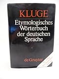Friedrich Kluge-Etymologisches Worterbuch der Deutschen Sprache, , 3110068001