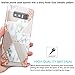 JIAXIUFEN Sparkle Glitter Shiny Rose Gold Metallic Marble Design Clear Bumper TPU Soft Rubber Silicone Cover Phone Case for Samsung Galaxy Note 8