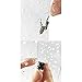 Ikee Design Acrylic Rotating 216 Pairs Earring Organizer, 4-Sided Spinning Jewelry Display Stand, Earring Holder, Perfect for Salon, Store, Clear Color
