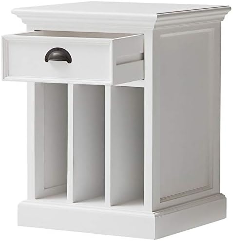Amazon Com Beaumont Lane 1 Drawer Nightstand In Pure White Assembled