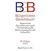 Bürgerliches Gesetzbuch: mit Allgemeinem Gleichbehandlungsgesetz, Produkthaftungsgesetz, Unterlassungsklagengesetz, Wohnungseigentumsgesetz, … und Erbbaurechtsgesetz (Beck-Texte im dtv) Taschenbuch – 16. Februar 2022