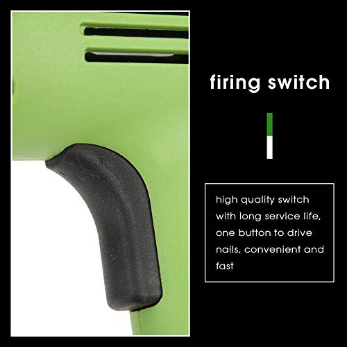 Gerade Nagelpistole, Elektrischer Nagler Nagler Handnagelwerkzeug Akku-Nagler-Kit Ergonomisch und leicht, für Möbel… – Bild 5