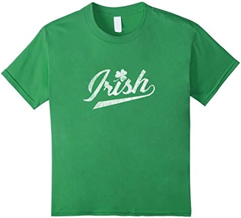 Kids Irish Clover St. Patrick's Day T-shirt Boys Girls Green 10 Grass