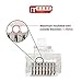 ITBEBE 50 Pieces RJ45 Cat6 Pass Through Connectors - Gold Plated Transparent Passthrough Ethernet Insert Crimp Connector UTP Network Plug for 24 AWG Cables