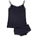 S-ZONE Sexy Women Modal Basic Lingerie Set Lace Camis Shorts Two-Piece Set