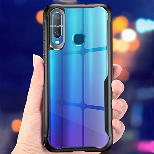 REALCASE Vivo Y17 / Y15 / Y12 Case Back Cover,Clear Transparent Gel TPU [Shock Proof] [Anti-Slip] [Scratch Resistant] Bu
