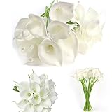 Muyee 20 Pcs Artificial Calla Lily Flowes Real