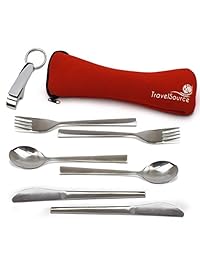 TravelSource   Kit de utensilios para comer para 2