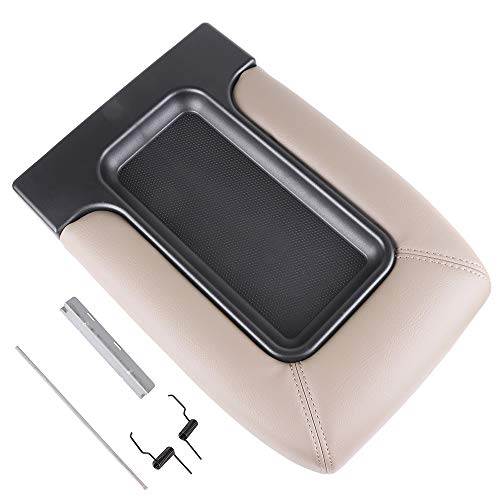 Photo 1 of OCPTY Auto Center Console Lid Repair Kit for 2001 2002 2003 2004 2005 2006 2007 GMC Sierra Chevrolet Silverado(Beige)