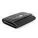 Leather Clutch Wallets for Women - RFID Blocking Slim Wallet in Black