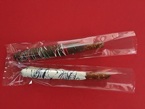 100 2 x 10" Cellophane Ultra Clear Plastic Poly Cello Bags Single Pretzel Rods By Ghezziky