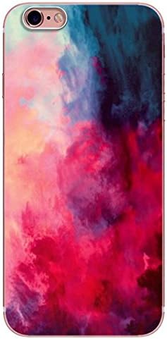 iPhone 8 Plus Case and Expanding Stand Set,Karri CC Star Cloud Floral Prints Clear Flexible Soft TPU Cover and Multifunction Grip Pop Mount Socket for iPhone 8 Plus