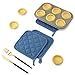 Potholders Set Trivets Kitchen Heat Resistant Pure Cotton Coasters Hot Pads Pot Holders Set of 6 for Everyday Cooking and Baking by 7 x 7 Inch (Blue)