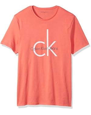 Calvin Klein Jeans Men's Short Sleeve Classic Ck Logo Crew Neck T-Shirt