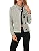 Allegra K Women Convertible Collar Single Breasted Worsted Coat Grey M