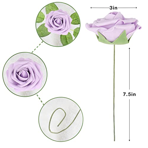 Gooriinet Artificial Flowers 25pcs Real Looking