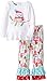 Mud Pie Little Girls' Christmas Owl Pant Set, Multi, 3T