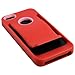 iPhone SE Case, iPhone 5S Case, iPhone 5 Case, CellJoy [Slim Clip] (Red) Protective Hybrid Armor TPU Phone Cover Skin with Belt Clip / Credit Card / Money Clip