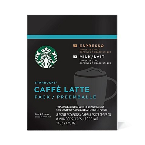 Starbucks Verismo Caffe Latte Pods, 16 Pods