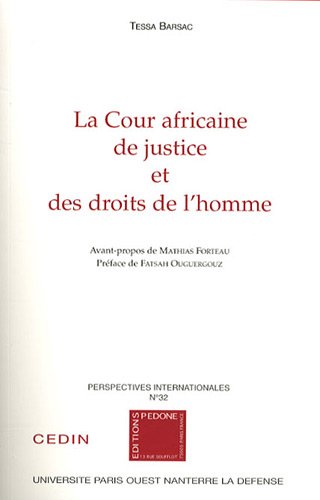 La  Cour africaine de justice et des droits de l'homme