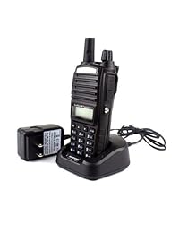 BaoFeng UV 82C Radio de radio bidireccional de jamón FM 136 174   400 520 MHz de correa dual, Transceptor, HT con batería, Auricular, Antena, Cargador