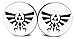 Zelda Wingcrest Triforce Ear Plugs - Acrylic Screw-On - 10 Sizes - Brand NewPair
