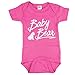 Texas Tees Baby Bear Onsie, Little Sister Bodysuit with Bear, Shower Gift, Pink 3-6 mo