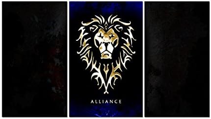 LMPTART(TM) 50x28 Inches Modern Home Decor Art Print World Of Warcraft Movie Film Poster superhero Wall Art Picture Children Kids Room Wall Decor Print Painting On Canvas Art Framed Ready To Hang Wall