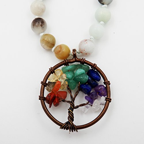 Mala Beads Bracelet, Buddhist Prayer Beads bracelet,hand knotted mala bracelet(Amazonite)