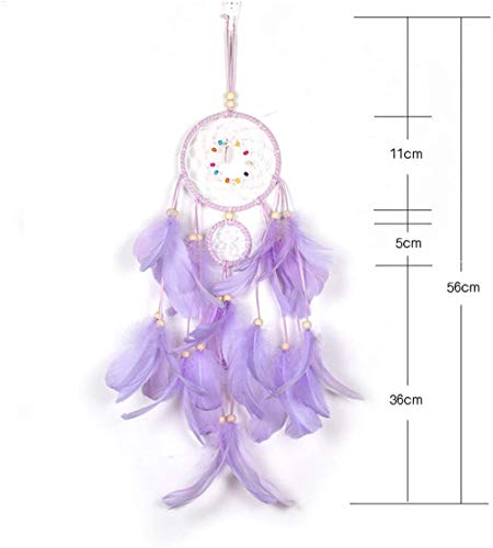 Qukueoy Dream Catchers for Bedroom Wall Hanging Decorations, Dreamcatcher Home Ornaments for Fantasy Gifts, Caught Your Dream (Purple)