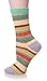 Color City Womens 5 Pairs Colorful Thick Knitting Cotton Crew Socks - Warm Wool Winter Socks,Free Size,Style F