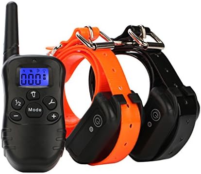 ETPET Shock Collar with Beep Vibrating and Shock for 2 Dogs- Remote Controlled Dog Training Collar 1000 ft Range-Rechargeable and 100% Waterproof Electronic Collar for All Size Dogs (10Lbs-100Lbs) …