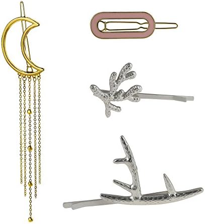 Christmas Reindeer Hair Barrettes Clips Set for Women hair Accessories Jewelry (4pcs)