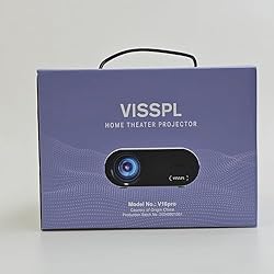 Mini Projector with WiFi and Bluetooth, VISSPL Full