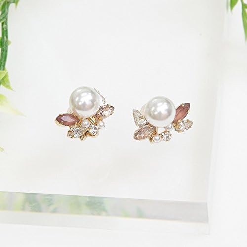 Amazon フィービィー Phoebe ブリリアントパールイヤリング ピンク ゴールド F ピアス 通販