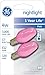 GE Lighting 26222 4-Watt 14-Lumen C7 Night Light Bulb, Pink, 2-Pack
