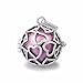 Eudora Harmony Bola Endless Love Locket Pandent Necklace 20mm Musical Chime Ball & 30'' Chain purple