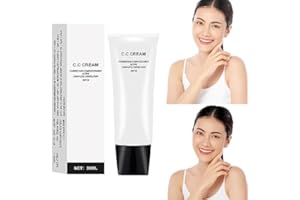 NOISSUE Perebella Cc Cream Skin Tone Adjusting CC Cream SPF 50, Cosmetics CC Cream, Colour Correcting Self Adjusting Soft Moisturizing Skin Tone Gel Invisible Pore Light Oil-Free