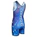 Wrestling Singlet by KO Sports Gear: Blue Phoenix Design