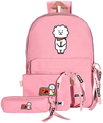 Amazon 防弾少年団 バックパック 鉛筆ケース お財布 3セット リュックサック ランドセル 収化粧ポーチ 文具収納 筆袋 人物 コスプレ バッグ メンズ レディース 大容量 通勤 通学 人気韓流グッズ 応援グッズ人気 お祝い プレゼント ピンク E アイドル 芸能人グッズ 通販