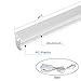 (Pack of 6) DIKAIDA T5 Fluorescent Bulbs, 20W Fluorescent Lights for Shops, 2000Lm Integrated Single Fixture, 4ft Linkable Shop Light for Garage, Basement Light Fixtures with Eyes Care