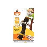 Nylabone Maple Bacon Real Wood Strong Dog Stick Chew Toy, Natural, 1 Count/Wolf