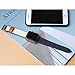 Leather Single Tour Band Strap Replacement Smartwatch Wristband Bracelet Compatible with 44mm Apple Watch Series 4, 42mm Apple Watch Series 3/2/1 (Indigo/Craie/Orange)