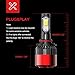 AUXITO Automobile 9005 (HB3) LED Headlight Bulbs 72W 8000Lms Per Pair Super Bright 6500K Cool White All-in-One High Beam Conversion Kit