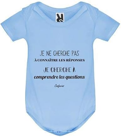 Tshirt Mk Body Bebe Citation Confucius Bebe Garcon Amazon Fr Vetements Et Accessoires